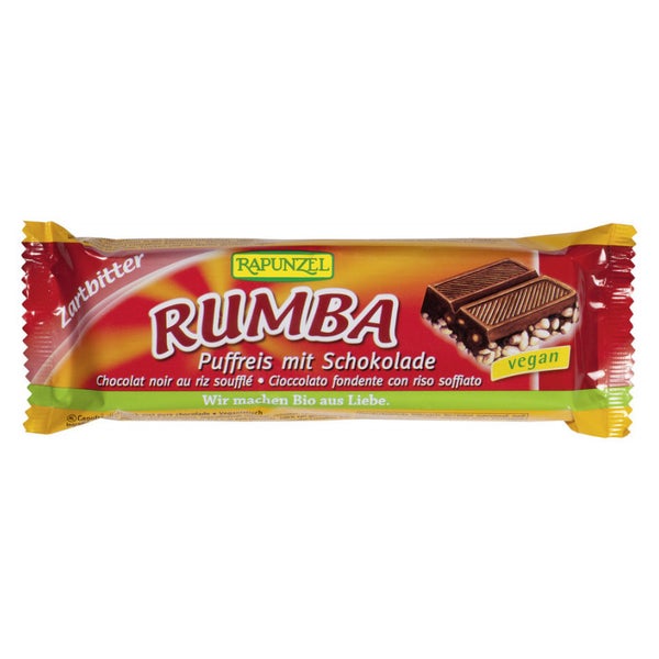 Rapunzel - Rumba Puffreisriegel Zartbitter 50 g