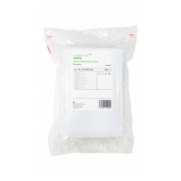 Medi-Inn Einmal-Waschhandschuhe Economy, 15 x 22 cm, 100er Pack 5x100 St