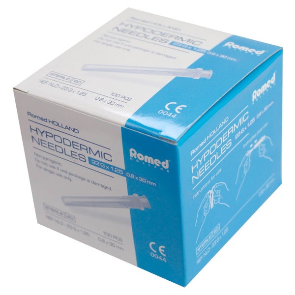 Romed Injektionskanülen steril 100 Stück (23 G blau 0,6 x 25 mm) 100 St