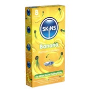Banana Kondome 8 Stück – fruchtig duftend & extra feucht (8 Kondome) 8 St