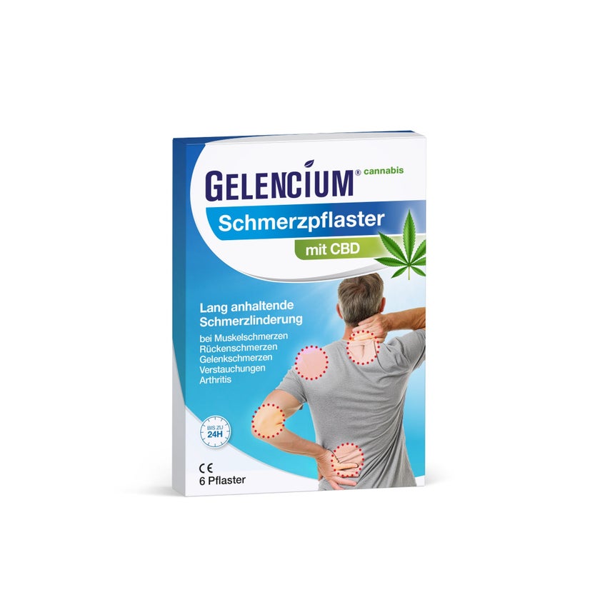GELENCIUM® Schmerzpflaster mit CBD und Arnika 6 St