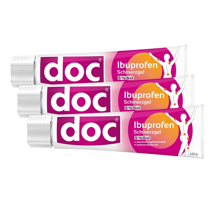 doc® Ibuprofen Schmerzgel Dreierpack 3X150 g