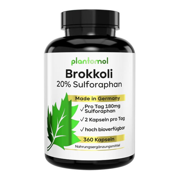 plantomol® Brokkoli Kapseln mit 90mg Sulforaphan pro Kapsel