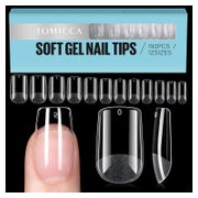 Nageltips Square Kurz PreShaped Halbmatt FullCover 2.Quadrat 1 St