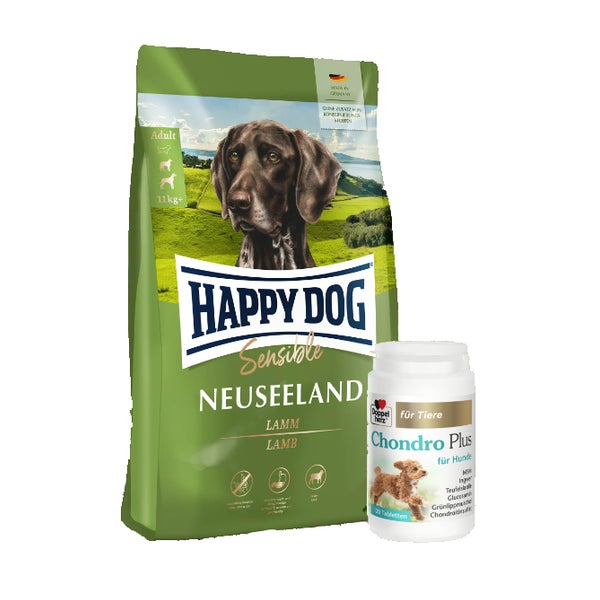 Sensible Neuseeland + Doppelherz Chondro Plus für Hunde 12,5 kg