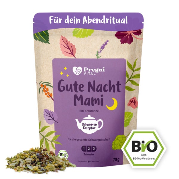 PregniVital Gute Nacht Mami BIO Schwangerschaftstee 70 g