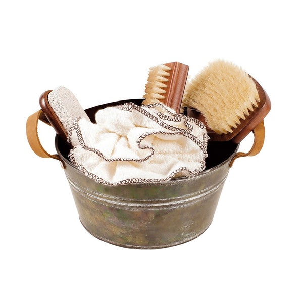 Geschenkset Sauna Rustikal in Zinkwanne