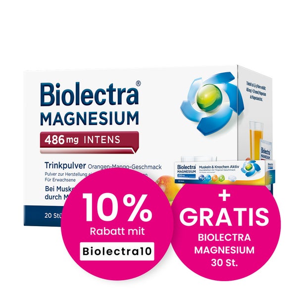 Biolectra Magnesium 486 Mg Intens Trinkp.ora.-mang 20 St