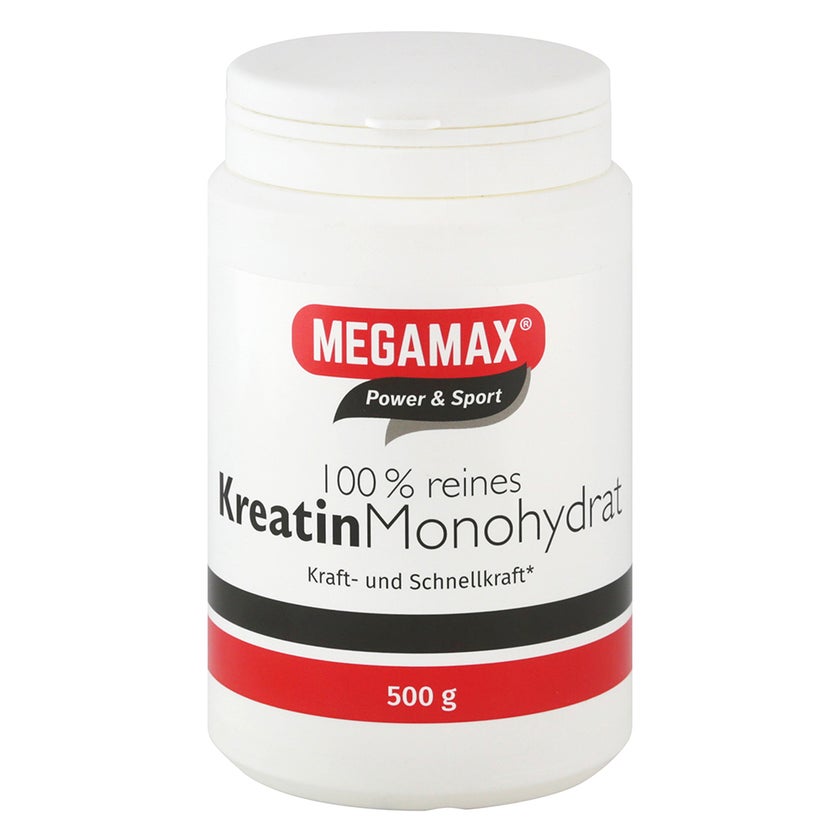 MEGAMAX Kreatin 100 % rein, vegan 500 g