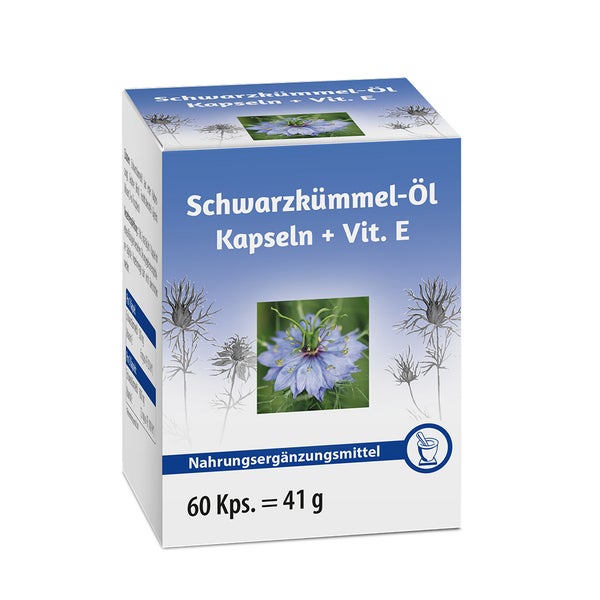 Schwarzkümmelöl Kapseln + Vitamin E 60 St