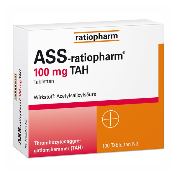 ASS ratiopharm 100 mg TAH 100 St