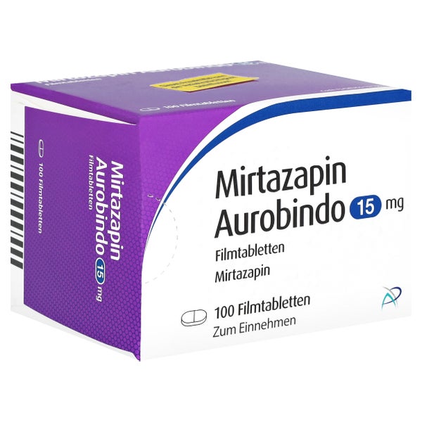 MIRTAZAPIN Aurobindo 15 mg Filmtabletten 100 St