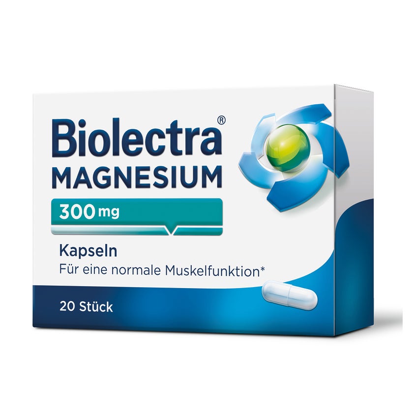 Biolectra Magnesium 300 mg Kapseln 20 St