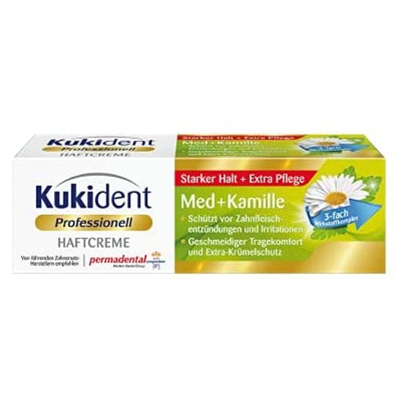 Kukident Professionell Haftcreme Med + Kamille 40 g