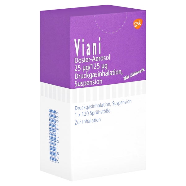 VIANI Dosier-Aerosol 25 µg/125 µg 120 Hub 120 Sp