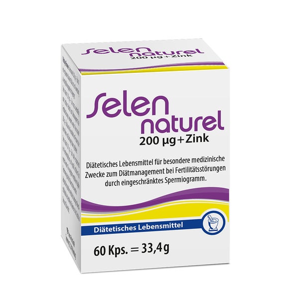Selennaturel 200 µg + Zink Kapseln 60 St