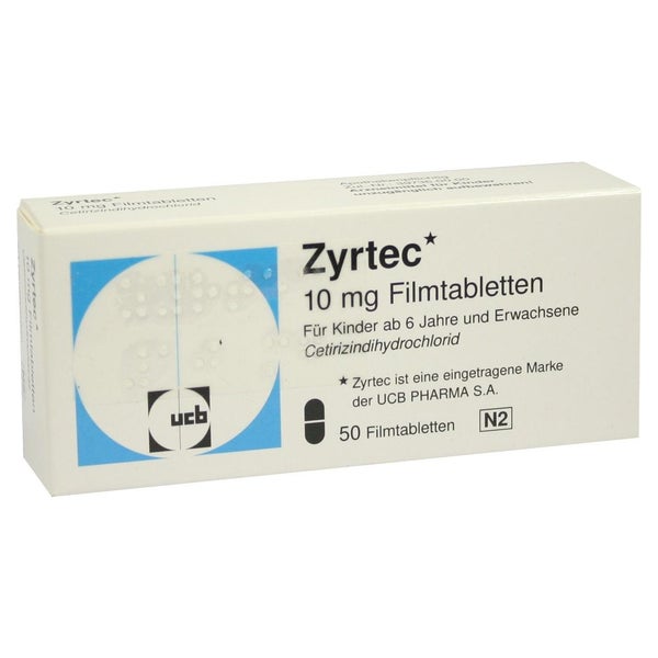 Zyrtec 10 mg Filmtabletten - Reimport 50 St