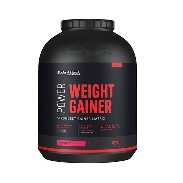 Body Attack Power Weight Gainer - Erdbeere 4750 g
