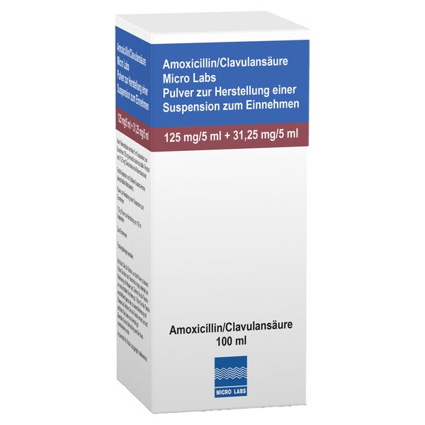 AMOXICILLIN/Clavulansäure Micro La.125/31,25mg/5ml 100 ml