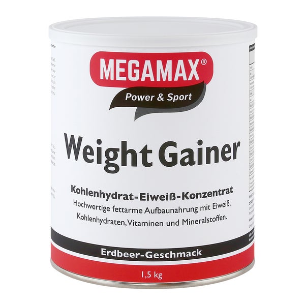 MEGAMAX WEIGHT GAINER ERDBEERE 1500 g