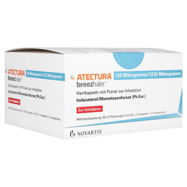 ATECTURA Breezhaler 125µg/127,5µg Hkp.m.Plv.z.Inh. 3X30 St