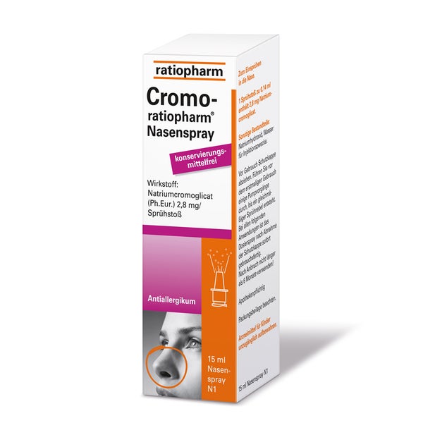 Cromo ratiopharm Nasenspray Heuschnupfen 15 ml