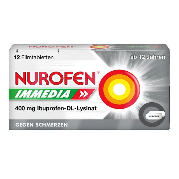 NUROFEN Immedia 400 mg Ibuprofen Filmtabletten 12 St