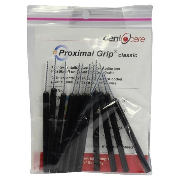 Proximal Grip Xx-fein schwarz Interdenta 12 St