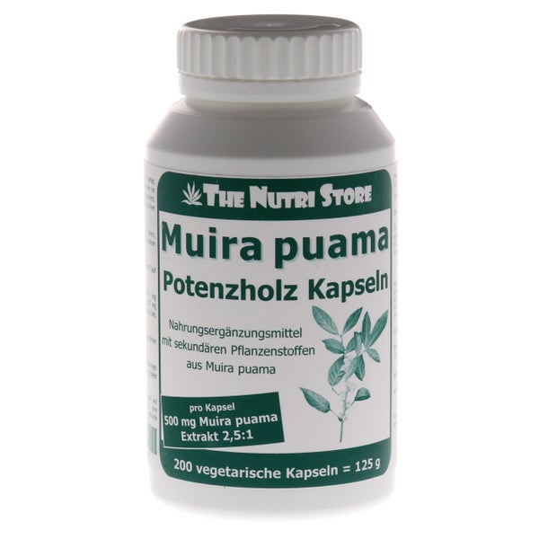 Muira Puama 500 mg Extrakt Kapseln 200 St
