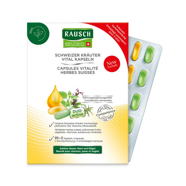 RAUSCH Schweizer Kräuter Vital Kapseln 3X30X2 St