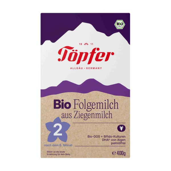 Töpfer Bio Folgemilch auf Ziegenmilchbas 400 g