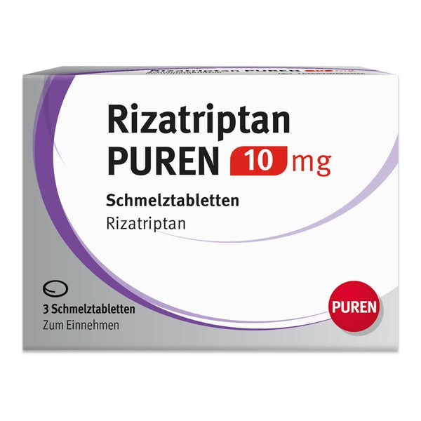 RIZATRIPTAN PUREN 10 mg Schmelztabletten 3 St