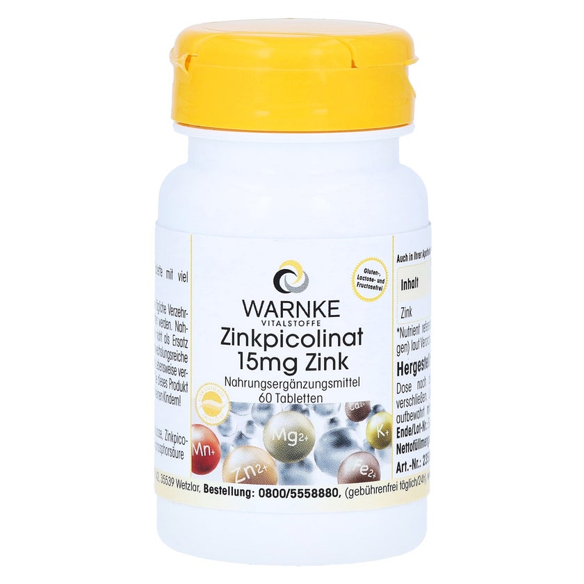 Zinkpicolinat 15 mg Zink Tabletten 60 St