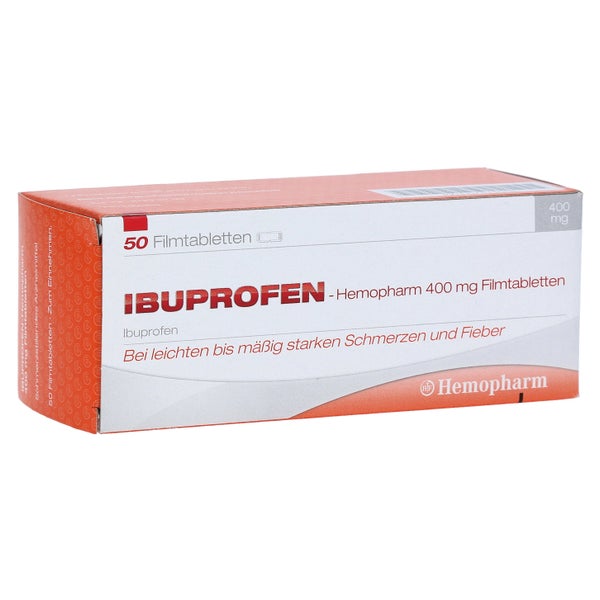Ibuprofen Hemopharm 400 mg Filmtabletten 50 St