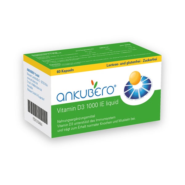 Ankubero Vitamin D3 1000 I.E. Liquidkaps 60 St