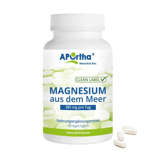 APOrtha® Magnesiumoxid aus dem Meer - vegane Kapseln 180 St