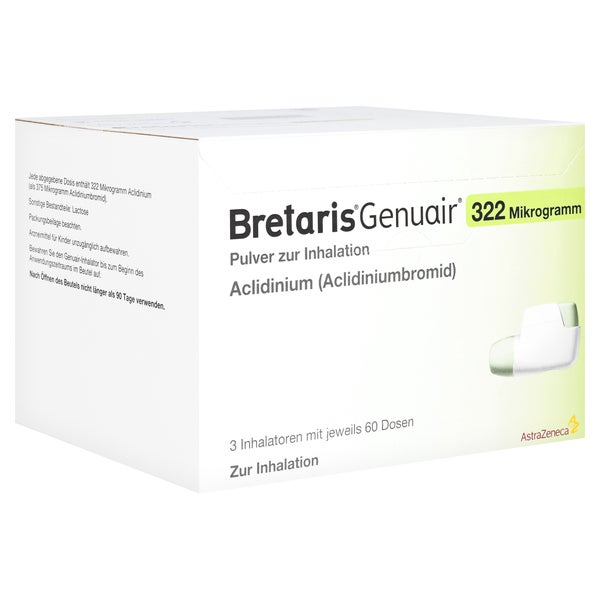 BRETARIS Genuair 322 µg Pulver z.Inhalation 3x60ED 3 St
