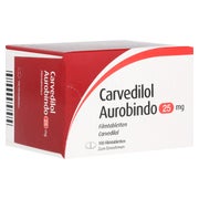 CARVEDILOL Aurobindo 25 mg Filmtabletten 100 St