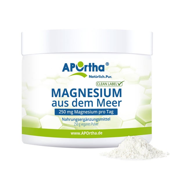 APOrtha® Magnesiumoxid aus dem Meer - veganes Pulver 250 g