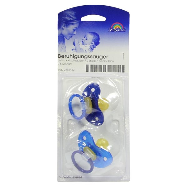 Beruhigungssauger Kirschsauger Latex 0-6 Monate bicolor 2 St