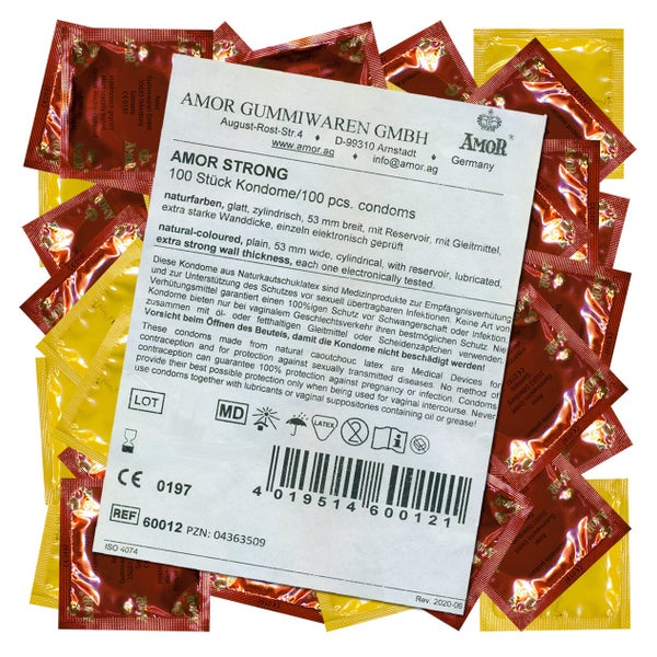 Strong Kondome 100er Pack – extra stark & sicher (100 Kondome) 100 St