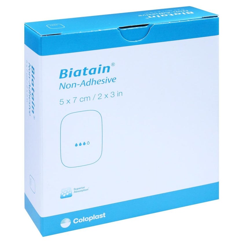 Biatain Schaumverband 5x7 cm nicht hafte 10 St