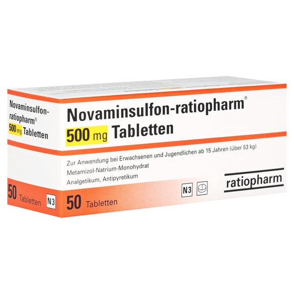 NOVAMINSULFON-ratiopharm 500 mg Tabletten 50 St