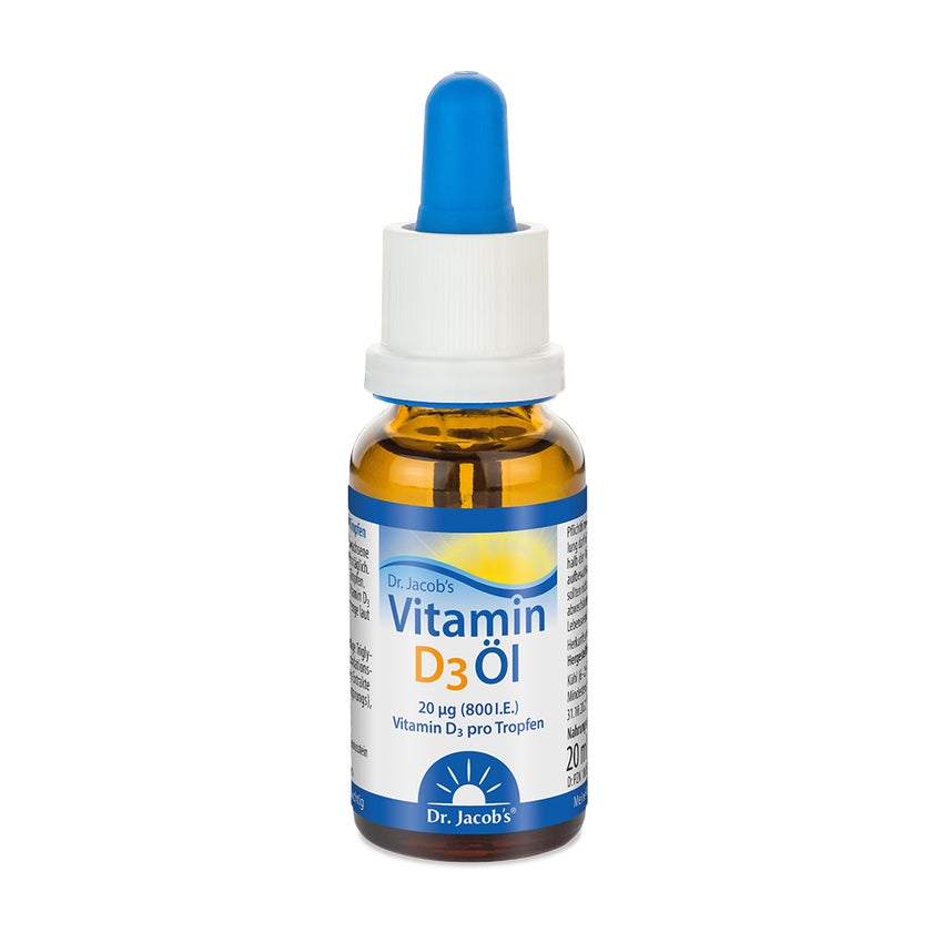 Dr. Jacob's Vitamin D3 Öl 640 Tropfen 800 IE D3 vegetarisch 20 ml