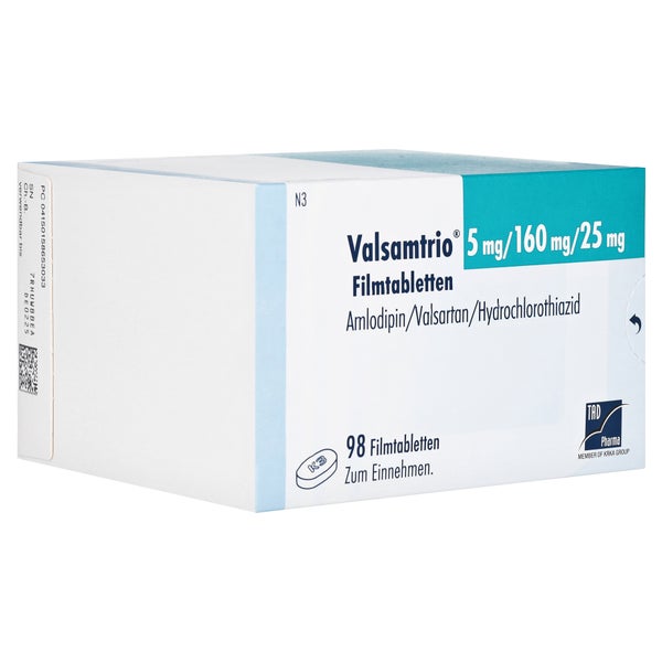 VALSAMTRIO 5 mg/160 mg/25 mg Filmtabletten 98 St