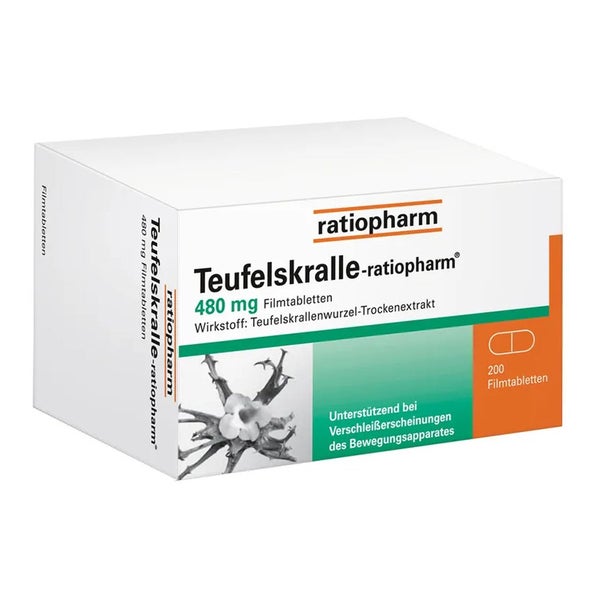 Teufelskralle-ratiopharm 480 mg Filmtabletten 200 St