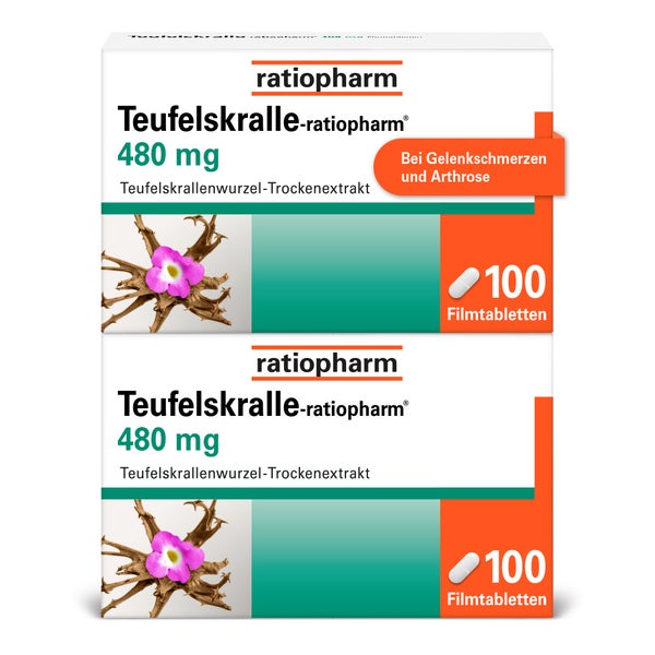 Teufelskralle-ratiopharm 480 mg Filmtabletten 200 St