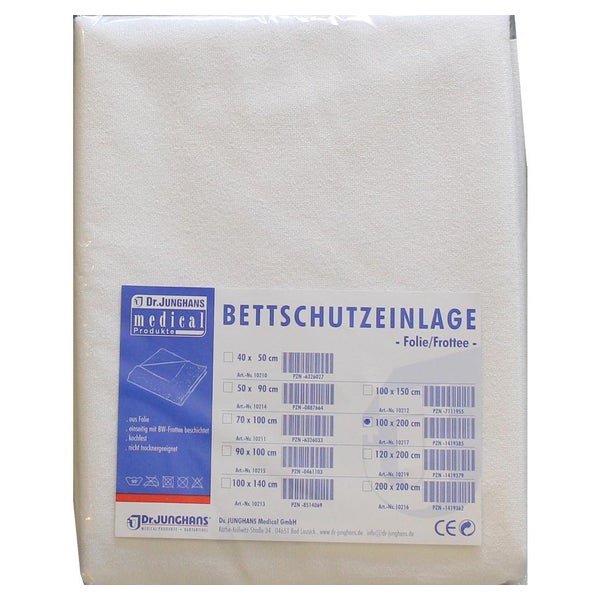 Bettschutzeinlage Folie Frottee 100x200 1 St
