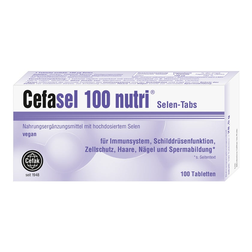 Cefasel 100 Nutri Selen Tabs 100 St