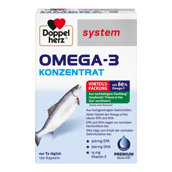 Doppelherz system Omega-3 Konzentrat 120 St